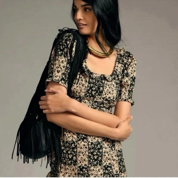 By Anthropologie Ruffled Puff-Sleeve Dress - Picture 4 of 4